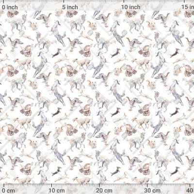 Счастливые собаки на белом by Zullustrator prints 750 DPI