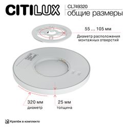 Citilux NORMA CL749320 LED RGB Светильник с пультом Белый