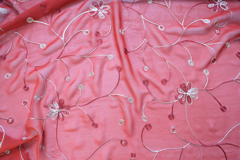 Шифон вышивка