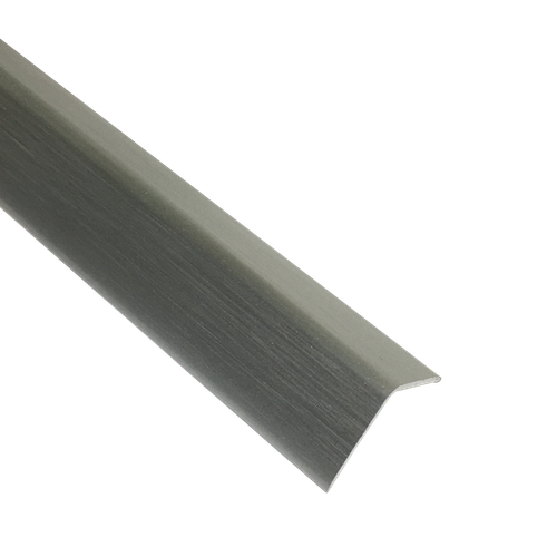 Угол "браш" 15*15мм "DО-1" 2,7м Серебро мат. анод. алюм.