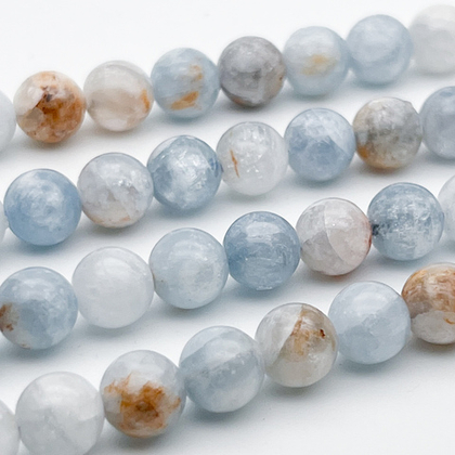 Барит бусины, диаметр около 8,5 мм, цена за 11 шт (1/4 нити)