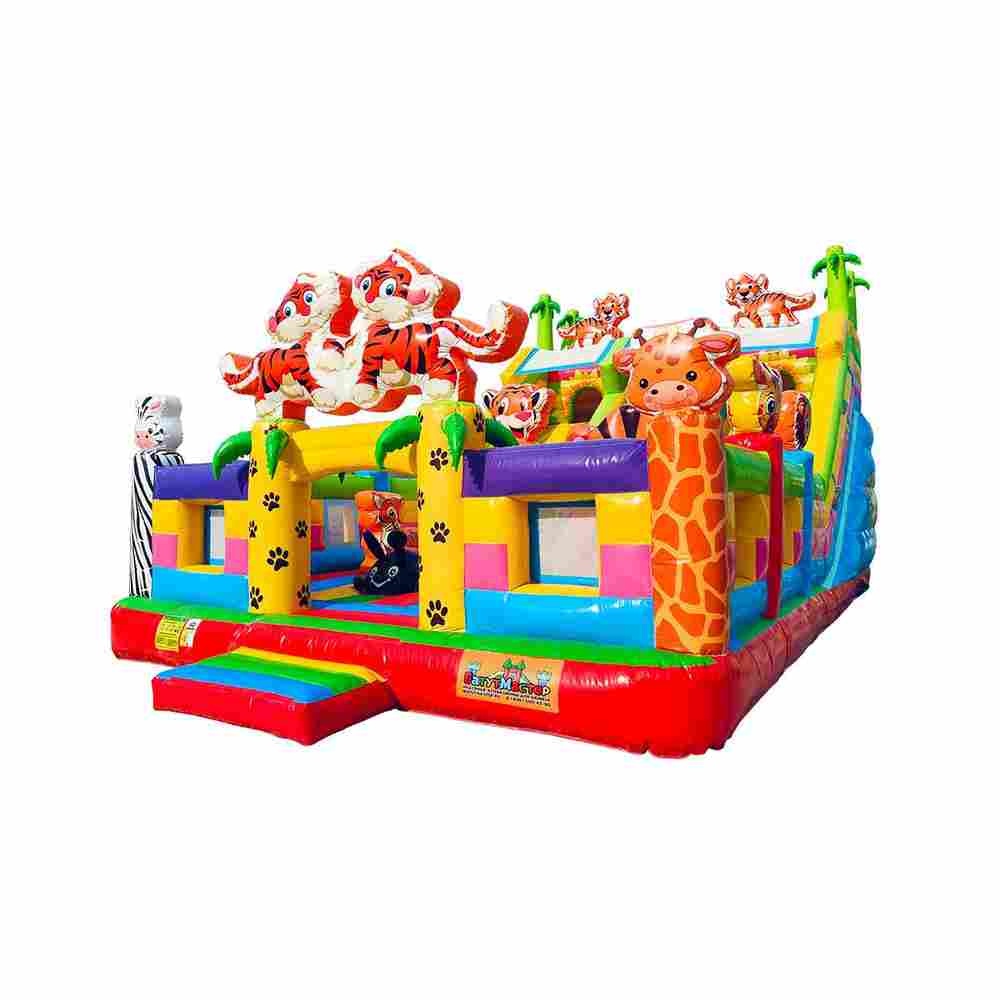 Коммерческий надувной батут «Тигриная страна 3», 10*6*5,5 м