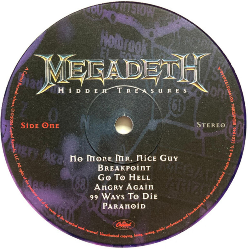Megadeth / Hidden Treasures (Limited Edition)(Coloured Vinyl)(LP)