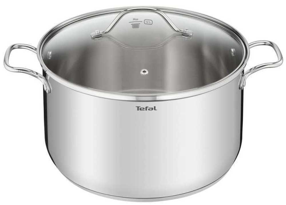 Высокая кастрюля с крышкой Tefal Intuition 32 см 14,5 л B9087414