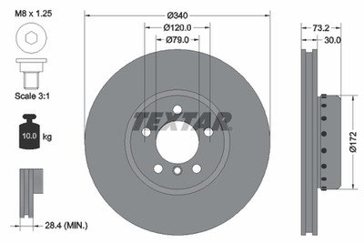 TEXTAR - 92264925-TET - Brake Disc