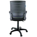 Кресло оператора Helmi HL-M16 R "Vivid", спинка ткань-сетка синяя/сиденье ткань черная