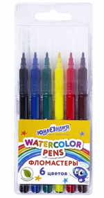 Фломастеры 6 цветов,вентилируемый колпачок "Классные!" (ЮНЛАНДИЯ)