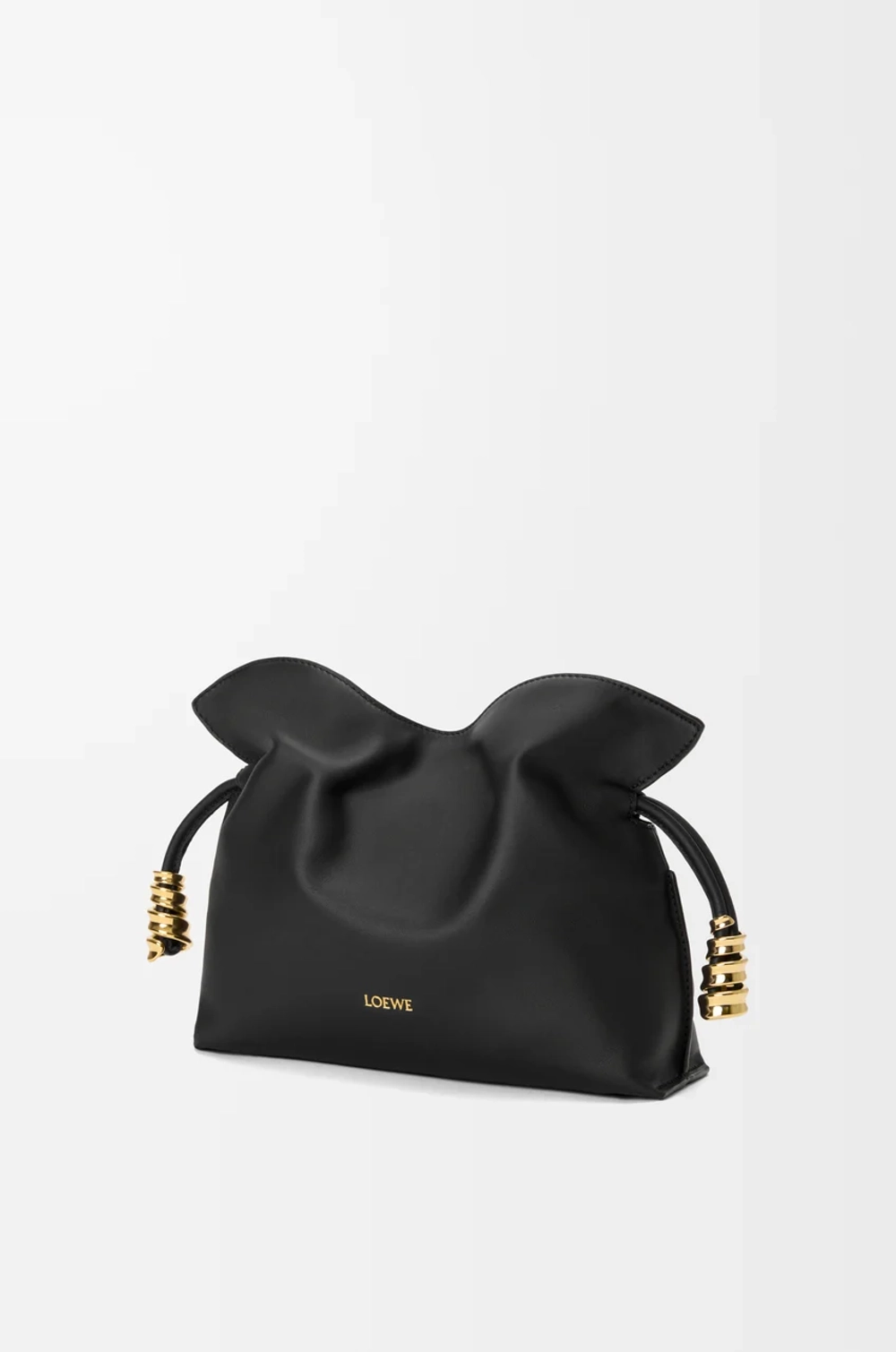 Loewe Мини-клатч Coil Flamenco из телячьей кожи наппа, черный