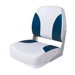 Кресло складное мягкое Classic Low Back Seat (серый/синий)
