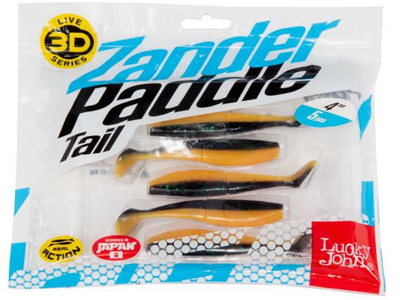 Виброхвосты LJ 3D Series Zander Paddle Tail 4.0in (10.00)/Z07 5шт.