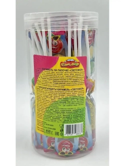 Карамель на палочке в форме светофора