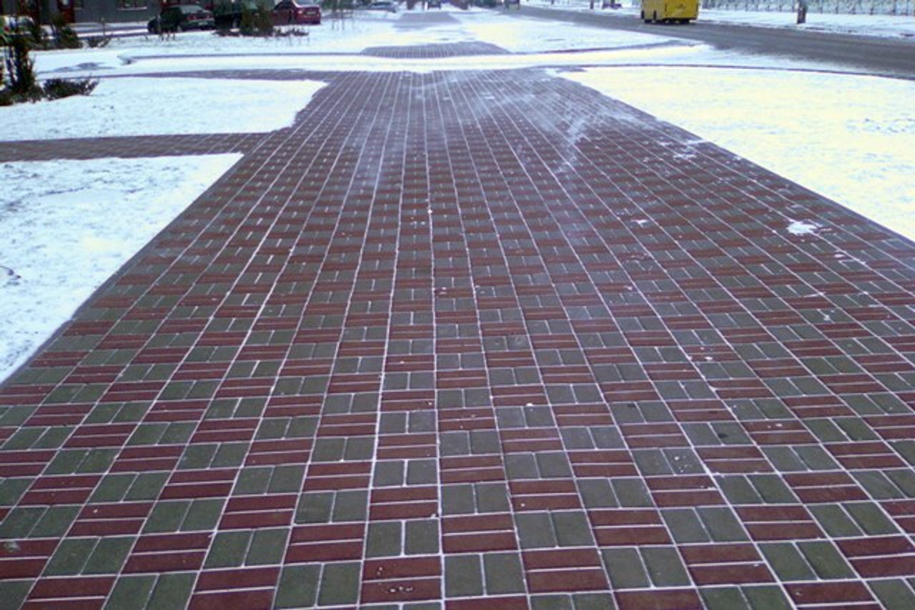 Технология укладки тротуарной плитки зимой при минусовой температуре