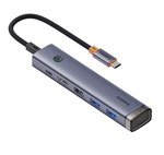 Адаптер Type-C Baseus Clarity (Type-C, 3xUSB3.0, USB2.0, HDMI) (BS-OH166)