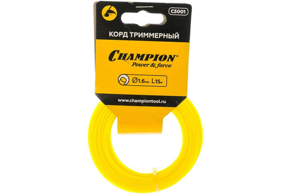 ЗИП Корд триммер (леска) 1,6мм, 15м Champion круглый