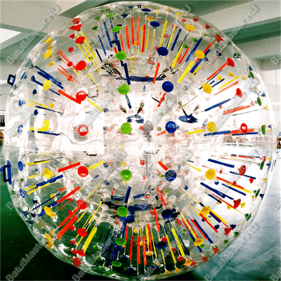 Светящийся зорб "Магический шар" ТПУ, диаметр 2.5 м