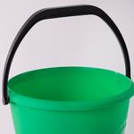 Ведро 10 л, без крышки, пластиковое, пищевое, цвет зеленый, мерная шкала, LAIMA, 603893