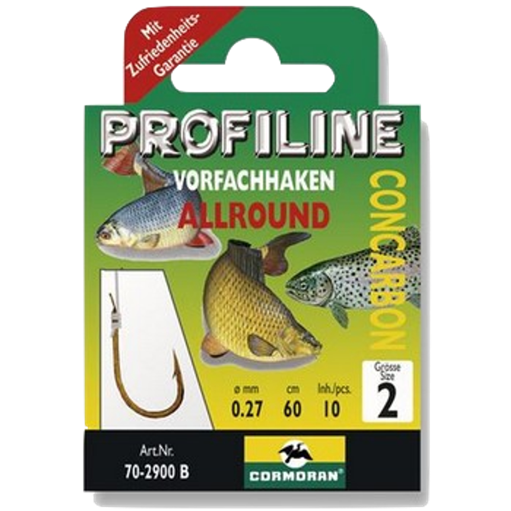 Крючок Cormoran с поводком Profiline 70-290B0 31-№ 1 D=0.31мм Поводок 60см