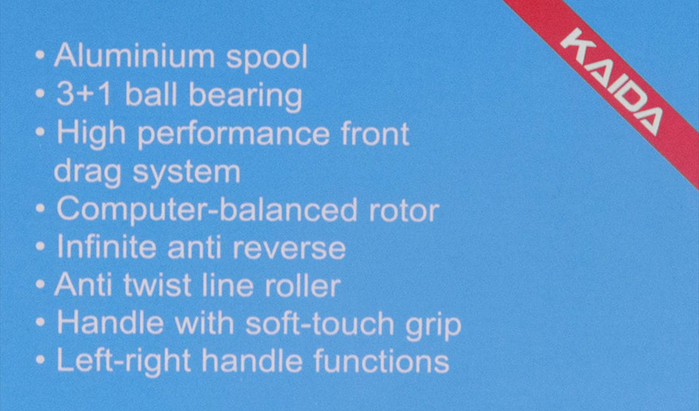 Катушка безынерционная Kaida EHQ02 (3000, 3+1BB, мет. шпуля)