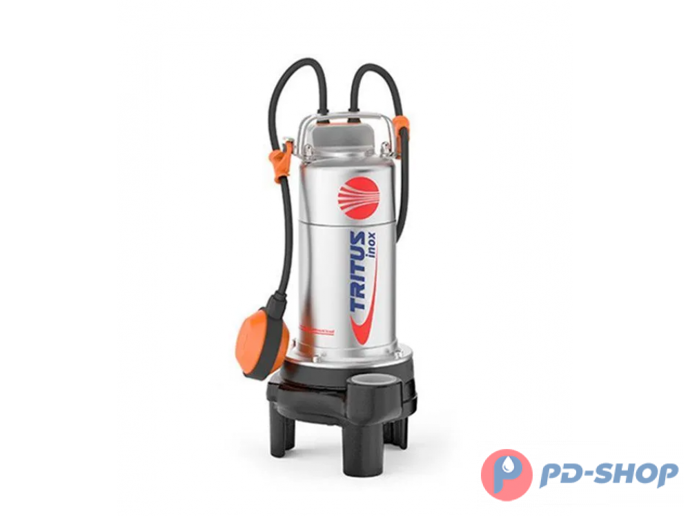 Насос фекал. PEDROLLO TRITUS INOX TIGm 1,3 с измельчителем (1300Вт. нап.21м. пр.250л/мин.)