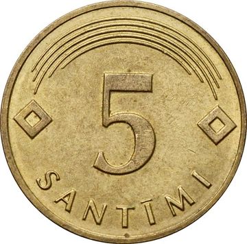 5 сантимов 2009 Латвия