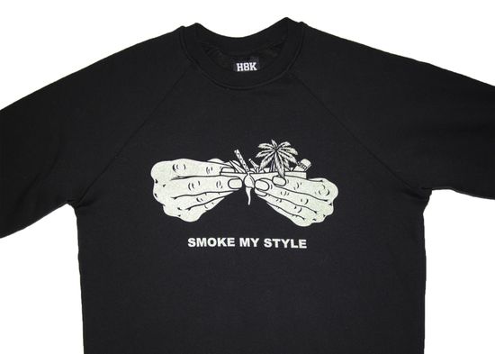 Свитшот HOOK «СМОК» черный