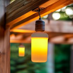 LED-L60-6W-FLAME-E27-FR PLD01WH Лампа светодиодная декоративная с типом свечения эффект пламени. Форма цилиндр. матовая. Картон. ТМ Uniel.