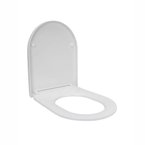 Сиденье для унитаза  WAVE RING дюропласт, микролифт, БЕЛЫЙ глянец