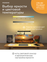 Светильник FRIENDME бестеневой напольный/настольный светодиодный No. FL01 черный с тройным источником света. Яркость - 1300 lum. 24W. с пультом