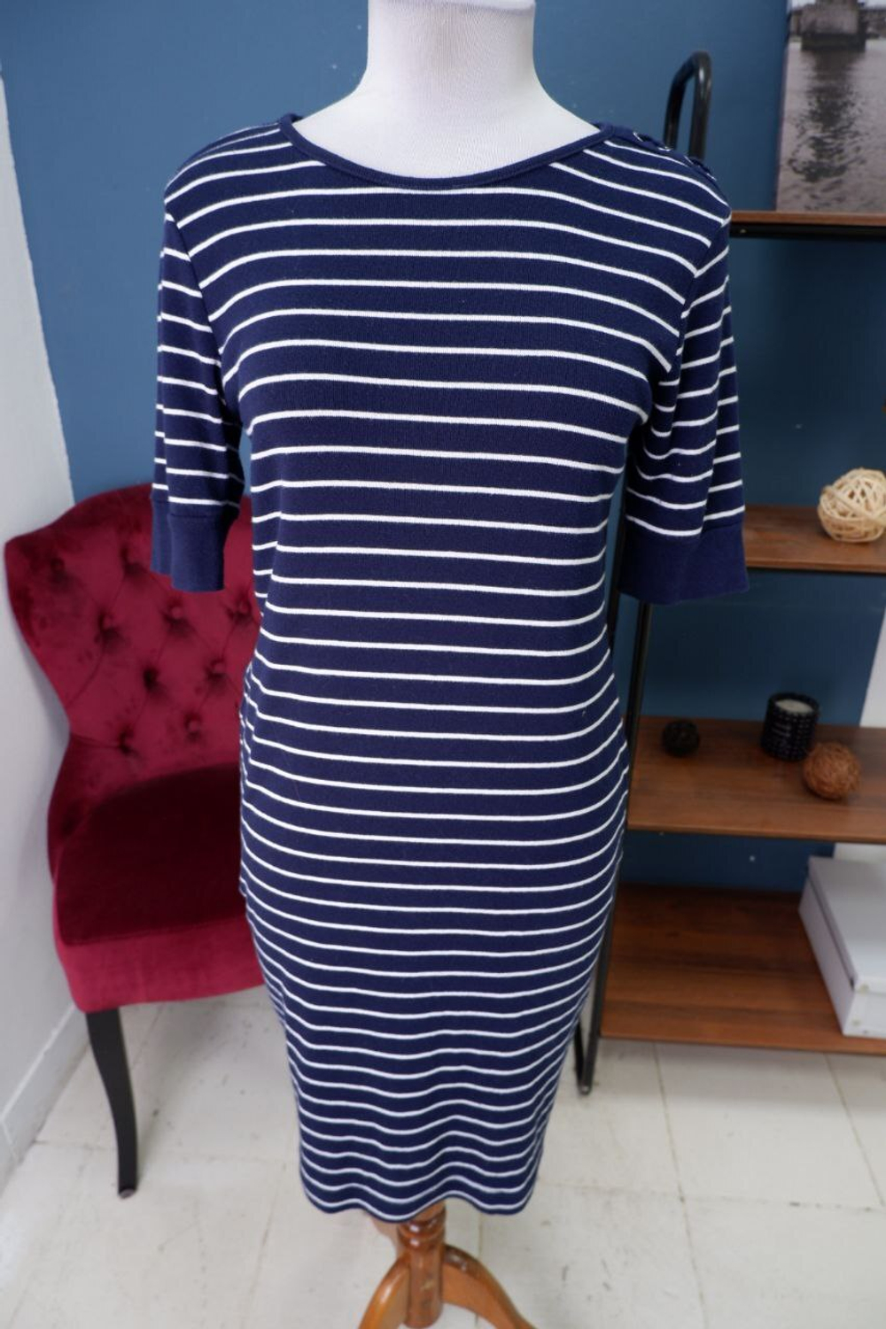 Платье Colin's в полоску 46 размер