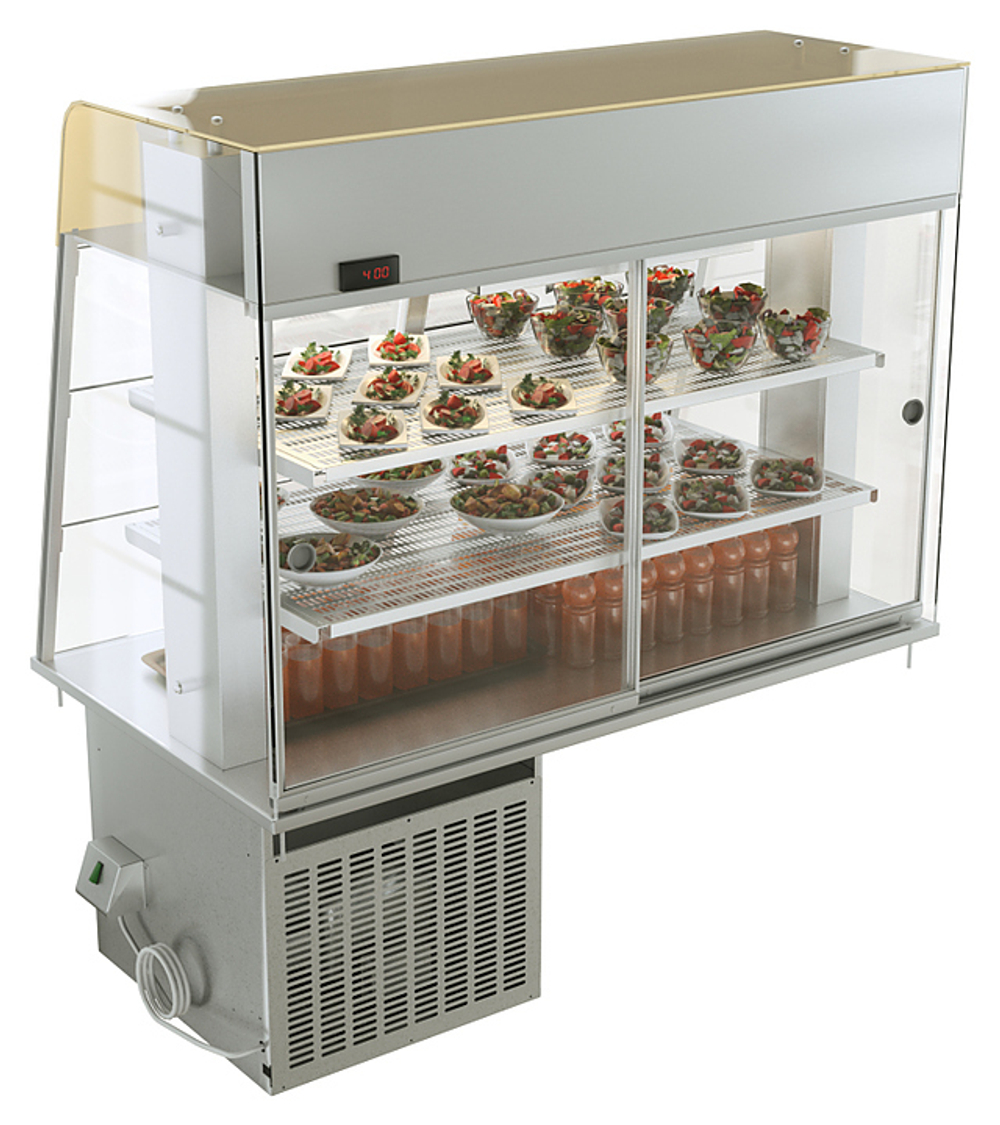 Витрина холодильная ATESY Регата ХВ-1200-1370-02