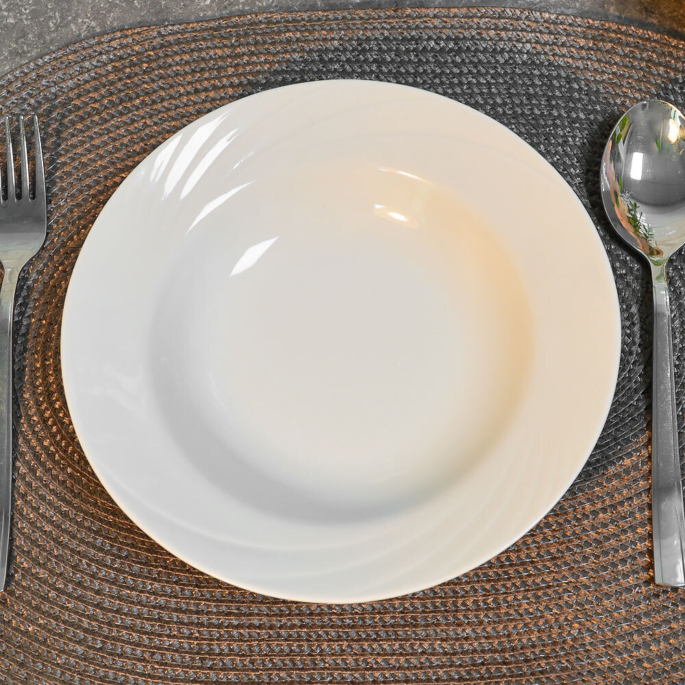 Тарелка 200мм глубокая форма Голубка Без деколи