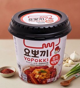 Токпокки (рисовые клецки) Yopokki вкус кимчи, 115 гр