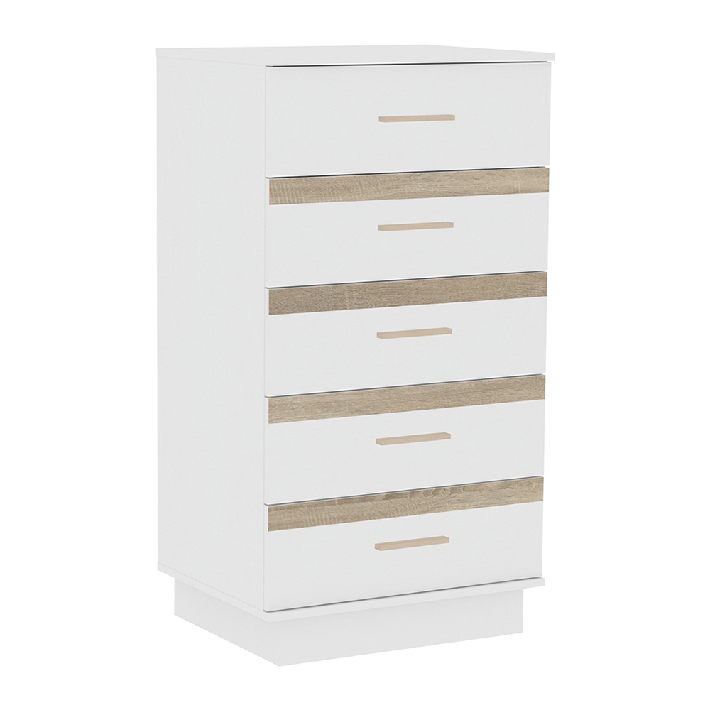 Комод высокий 3 Анона, белый