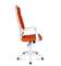 Кресло офисное Норден / Айкью / IQ / белый пластик / оранжевая ткань