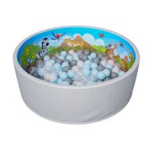Сухой бассейн Romana Мир внутри "Сафари", 150 шариков (Grey mix)