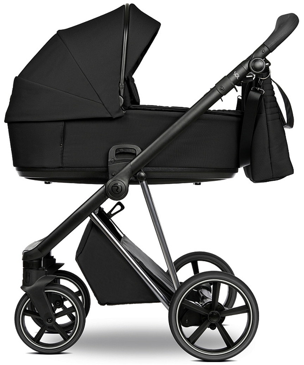 Коляска 2 в 1 Roan Sol Luxury Vintage 2.0 Caviar Black