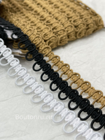 Тесьма2 с эластичными петлями черная