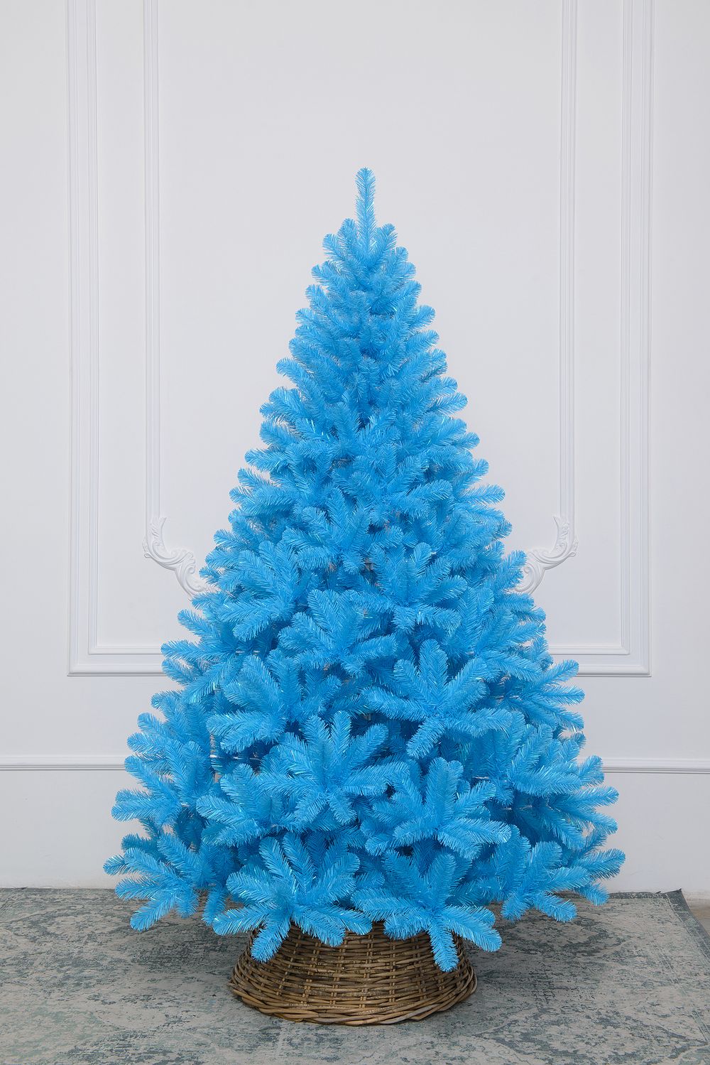 Искусственная голубая елка «Зимний рассвет» (пвх) 120 см / 1,2 м