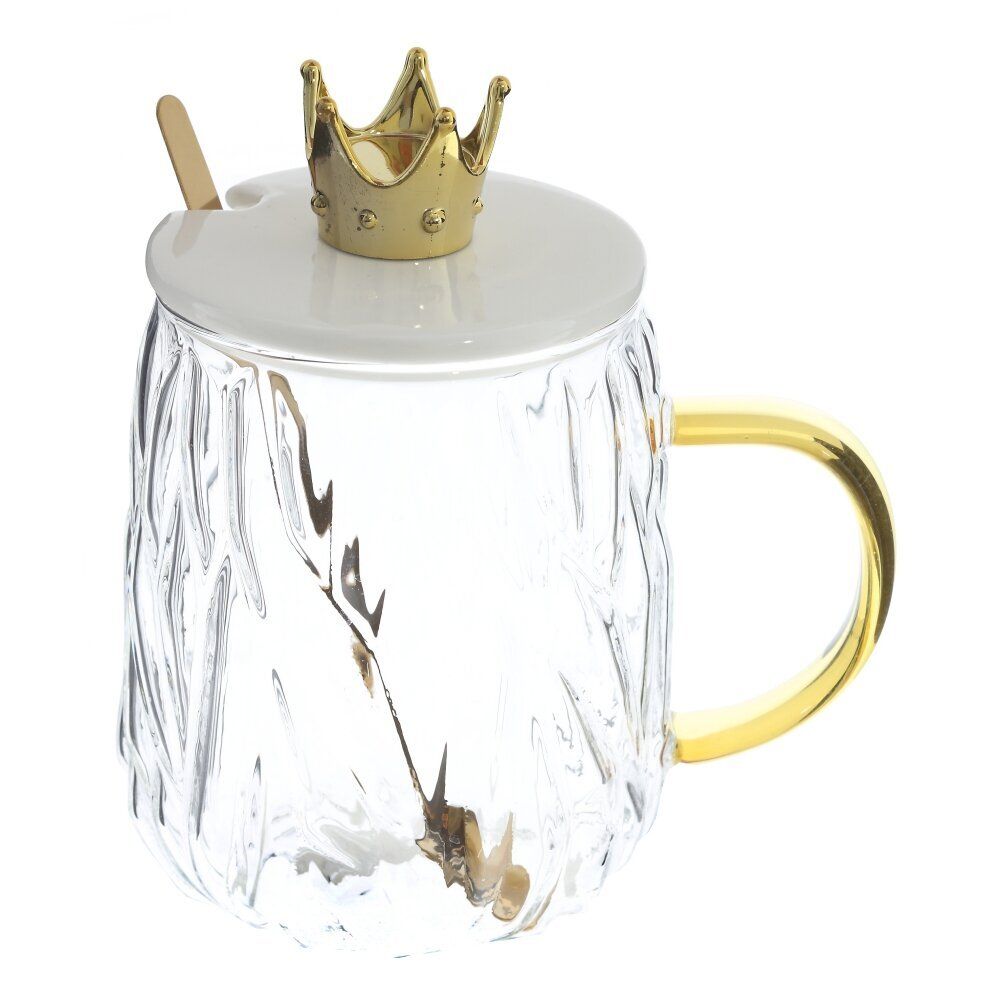 GAEM Кружка с крышкой и ложкой, 450 мл, L13 W9 H13,5 см, 3в.