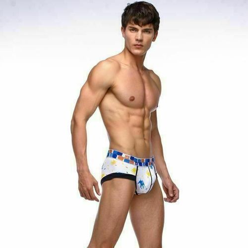 Мужские трусы хипсы белые с отпечатками рук Superbody Hips White