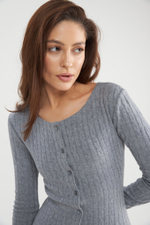 Платье «Old Money» с пуговицами