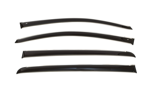 Дефлекторы боковых окон Cobra Tuning на Infiniti QX56 (JA60) 2004-2010 хромированный молдинг арт.I10304CR