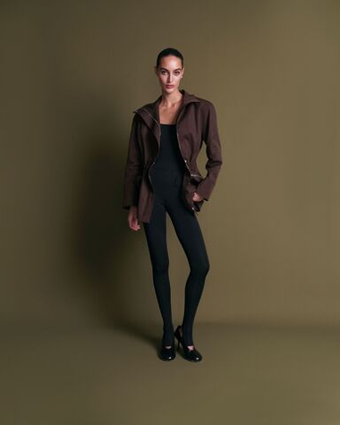 «Espresso foam» Парка с карманами на кулисе.