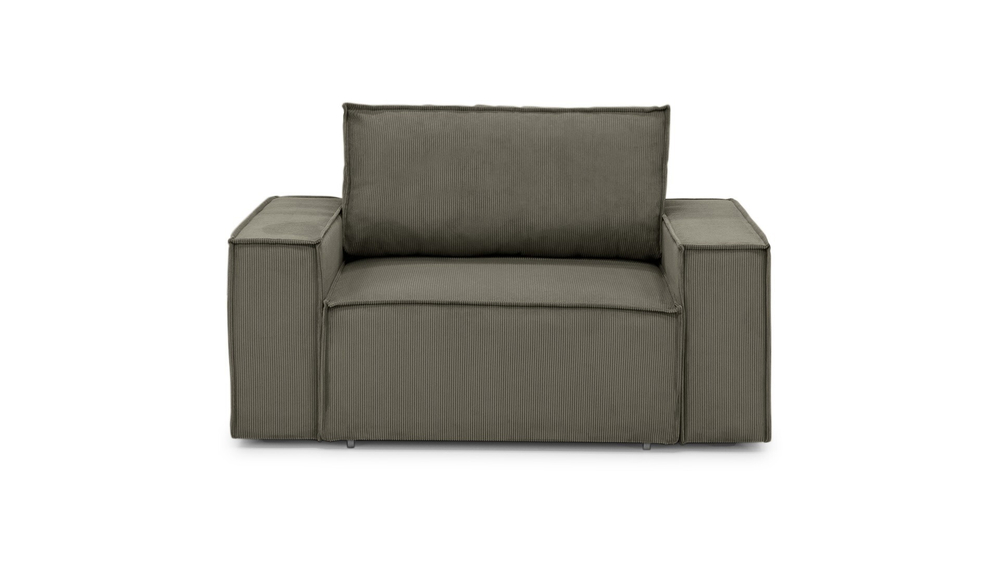 Кресло Софт 2 Cilium Brown 152*103*90 см, Коричневый Вельвет Дельфин Фиеста