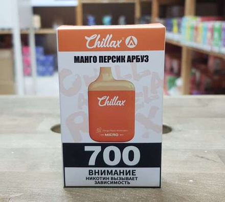 Chillax Micro Манго персик арбуз 700 затяжек 20мг Hard (2% Hard)