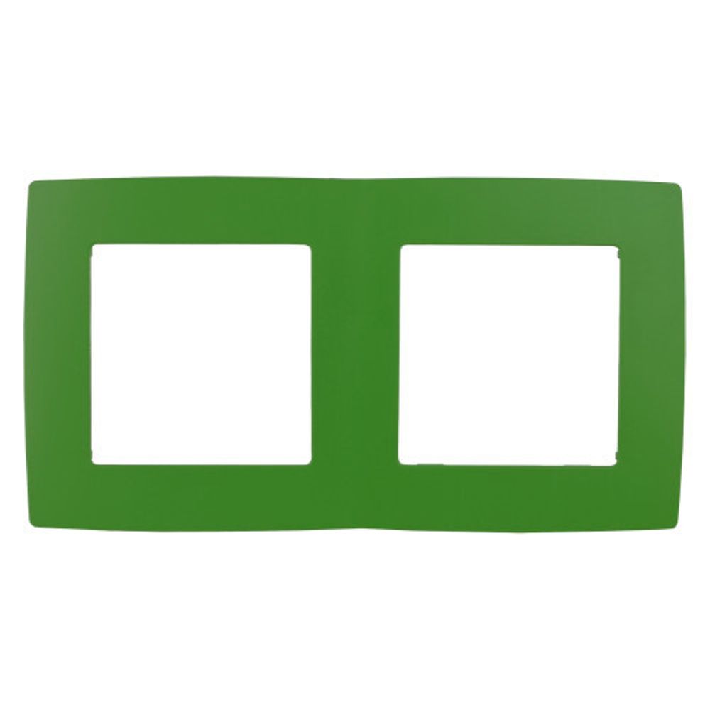 12-5002-27 ЭРА Рамка на 2 поста, Эра12, зелёный