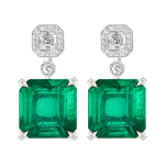 Серьги с Изумрудами и Бриллиантами, E0070-51/1