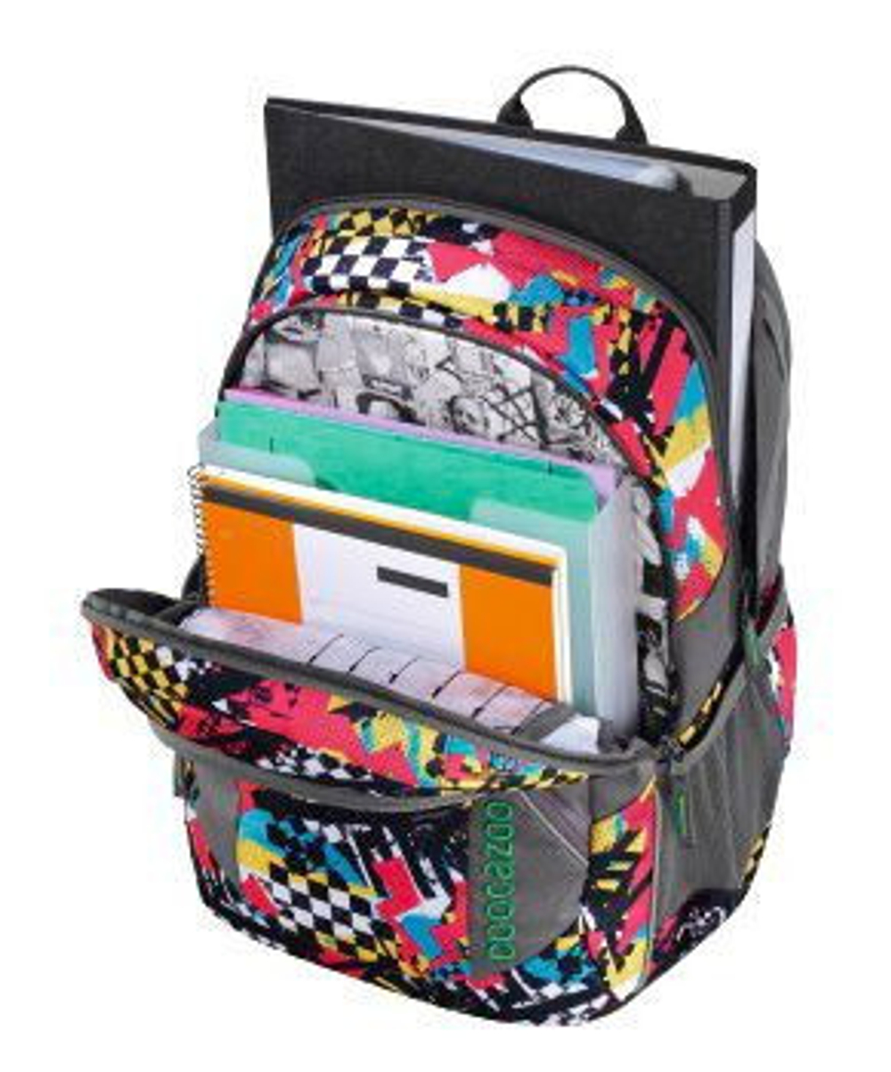 Рюкзак coocazoo JobJobber2 Checkered Bolts серый/красный