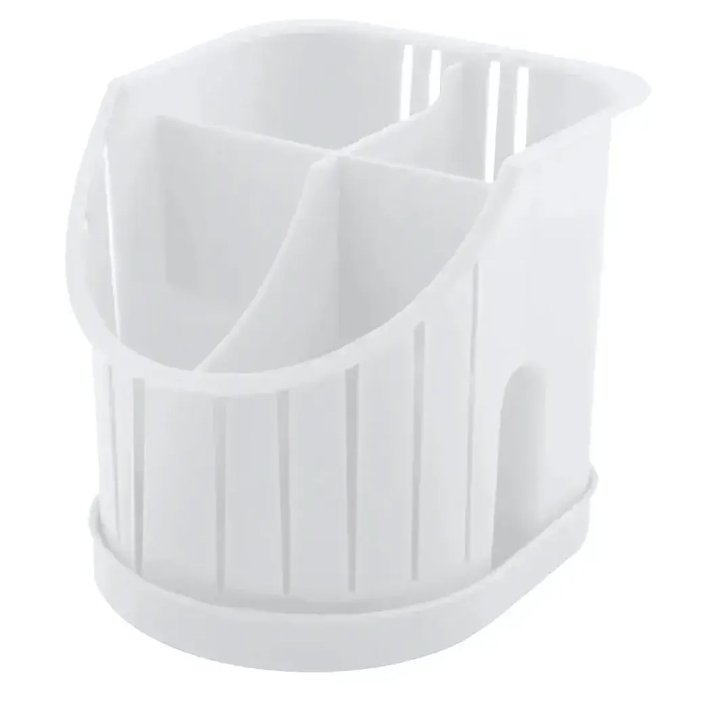 Сушилка для столовых приборов Verona 160х128 мм 4х-секционная (белый)