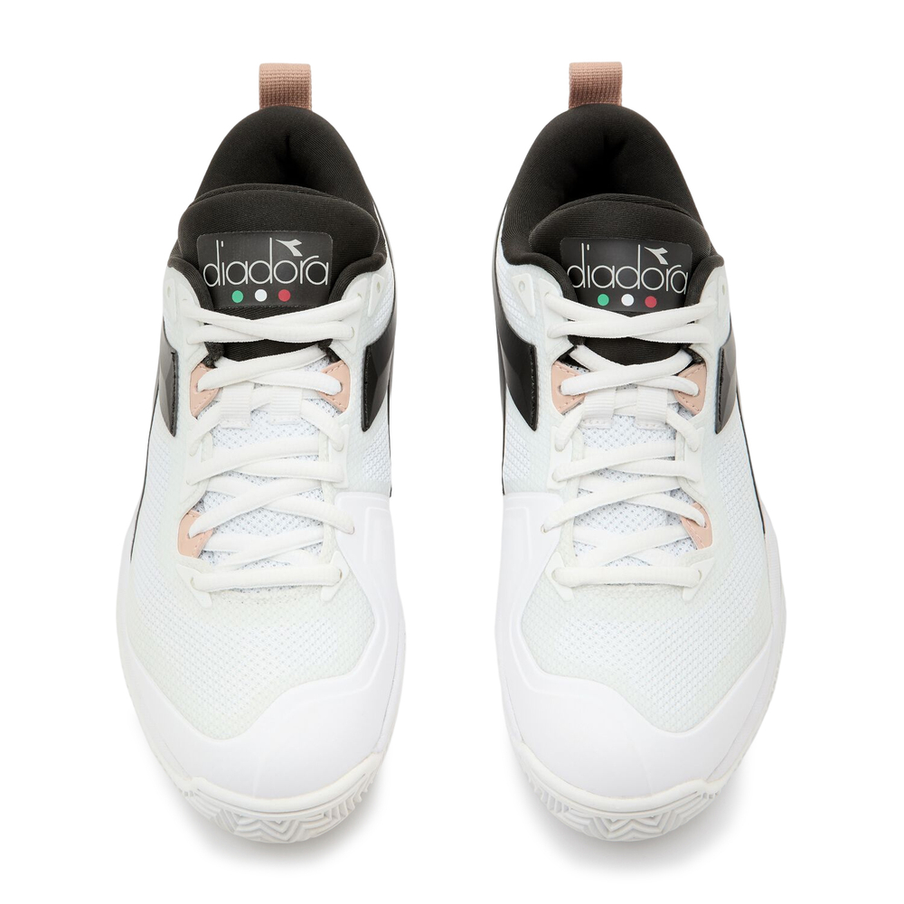 Женские теннисные кроссовки Diadora Speed Blushield 5 W Clay - white/silver/black